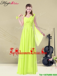 2016 Spring Sweet Empire Straps Belt Fashionable Damas Dresses