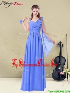 Gorgeous Straps Gorgeous Dama Dresses with Ruching and Belt for Fall