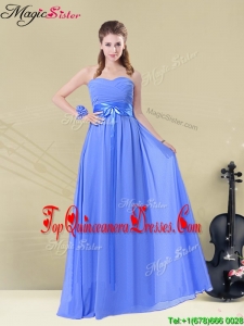 Hot Sale Sweetheart Quinceanera Dama Dresses with Ruching and Belt