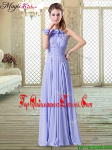 Sweet Empire Halter Top Quinceanera Dama Dresses in Lavender