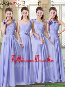 2016 Pretty Empire Floor Length Dama Dresses in Lavender