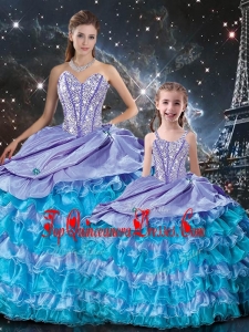 New Arrivals Ball Gown Beading and Ruffled Layers Princesita With Quinceanera Dresses