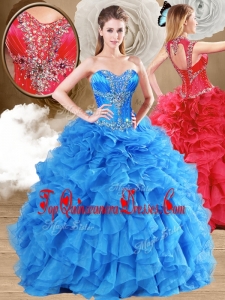 New Arrivals Ball Gown Quinceanera Dresses with Beading and Ruffles