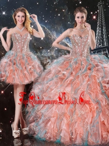 Fashionable Ball Gown Sweetheart Detachable Quinceanera Skirts for Fall