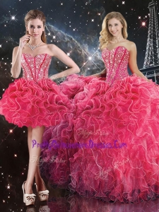 Luxurious Sweetheart Pretty Quinceanera Dresses with Beading for Fall