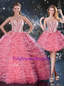 Pretty Sweetheart Detachable Quinceanera Dresses for 2016
