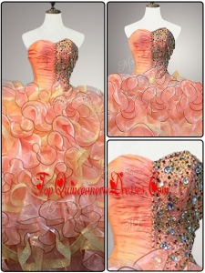 New Arrivals Real Photo Show Multi Color Quinceanera Dresses with Beading and Ruffles