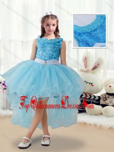 Latest High Low Mini Quinceanera Dresses with Belt and Appliques