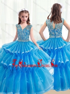 New Arrival Kid Pageant Pageant Dresses with Ruffled Layers