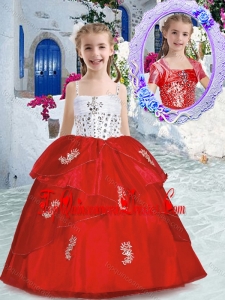 Best Spaghetti Straps Little Girl Mini Quinceanera Dresses with Appliques and Beading