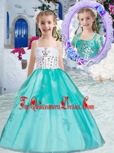 Sweet Ball Gown Little Girl Mini Quinceanera Dresses with Appliques and Beading