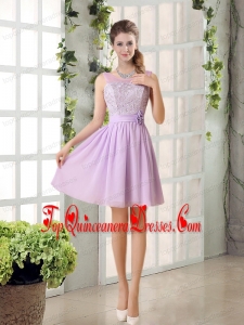 Perfect Dama Dress Ruching with Hand Made Flower in Lilac