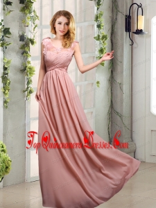 Scoop Empire Ruching 2015 Decent Dama Dresses