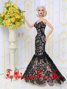 Beautiful Lace Mermaid Party Clothes Fashion Dress for Barbie Doll
