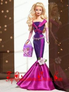 Fashion Handmade Mermaid Dress With Flower Made to Fit the Barbie Doll