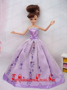 Fashionable Ball Gown Party Clothes Barbie Doll Dress