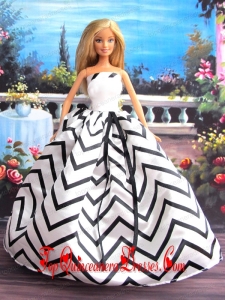New Beautiful Handmade Party Clothes Fashion Dress For Noble Barbie