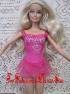 Sexy Short Handmade Mini-length Embroidery With Beading Party Dress For Barbie Doll
