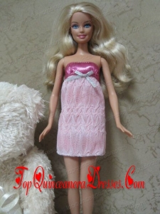 Sexy Short Mini-length Dress With Sequin Made To Fit the Barbie Doll