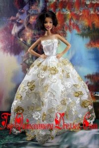 Lace Sweet White Princess Dress For Barbie Doll Dress