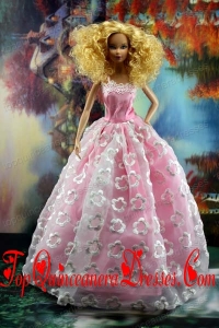 New Embroidery and A-line For Barbie Doll Dress