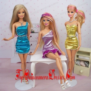 New Fashion Column Dress Gown Made to Fit the Barbie Doll