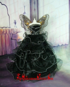 Sweet Lace Green Ruffled Layeres Party Clothes Fashion Dress for Noble Barbie