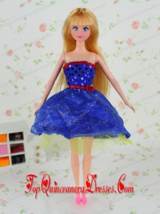 The Most Amazing Royal Blue Dress with Tulle Made to Fit the Barbie Doll