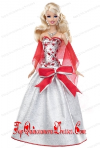 Elegant Grey Party Dress with Special Made to Fit the Barbie Doll