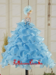 Cute Baby Blue Barbie Doll Dress in 2015