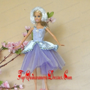 Sweet Lilac Lace Fashion Party Clothes Fashion Dress for Noble Barbie