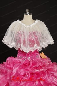2014 White Special Occasions Wraps with Lace