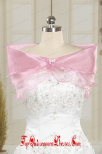 Pretty Beading Pink Wedding Party Shawls for 2014