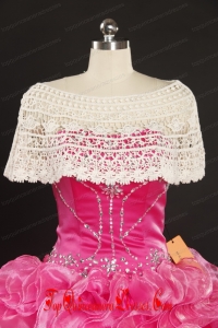 Unique White Net Wedding Party Wrap for 2014