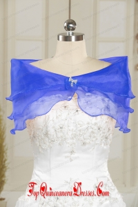 Modest Organza Beading Orange Prom Shawls