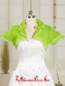 Spring Green Wedding Beading Party Organza Shawls