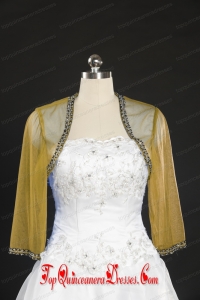 2014 Discount Long Sleeves Wraps with Beading