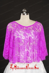 Lace Hot Pink Beading Hot Sale Wraps for 2014