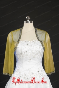 Discount Beading Long Sleeves Olive Green Wraps for 2014