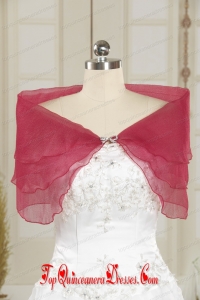 2014 New Style Beading Coral Red Shawls