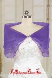 2014 New Style Beading Lavender Shawls for Party