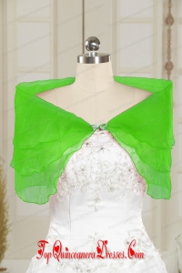 2014 New Style Beading Spring Green Shawls