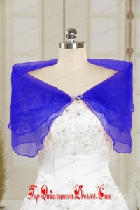 2014 Winter Beautiful Blue Shawls with Beading
