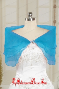 Pretty Beading 2014 Shawls in Aqua Blue