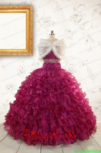 Prefect Quinceanera Dresses with Beading and Ruffles for 2015