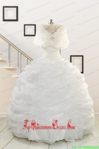 2015 Custom Made Strapless New Style Beading Quinceanera Dresses