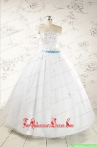 Custom Made White Quinceanera Dresses with Appliques
