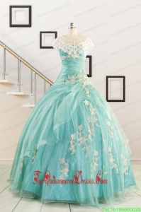 Custom Made Ball Gown Sweetheart Cheap Quinceanera Dresses with Appliques