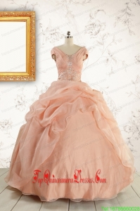 Custom Made Beading Quinceanera Dresses For 2015