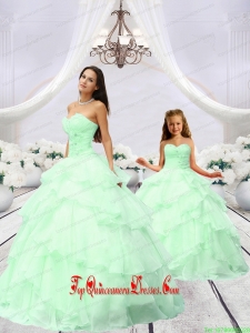 Exclusive Beading and Ruching Princesita Dress in Green for 2015